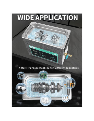 Limpiador Ultrasónico 6L SupRUCCI 180W Ajustable para Piezas