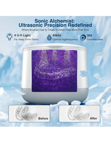 Limpiador Ultrasónico AnyFine A3-FPZD-OIJ9 para Dentaduras y Joyería