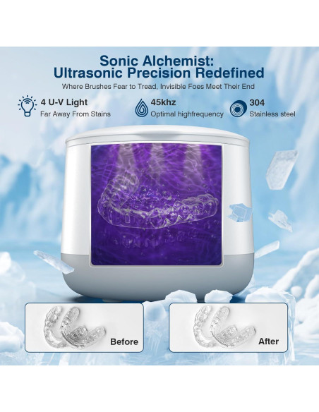 Limpiador Ultrasónico AnyFine A3-FPZD-OIJ9 para Dentaduras y Joyería
