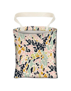 Basurero Colgante para Auto ABUIFDK Leopardo Colorido 30x24cm