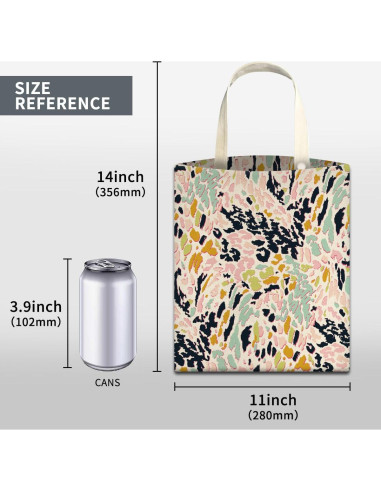 Basurero Colgante para Auto ABUIFDK Leopardo Colorido 30x24cm