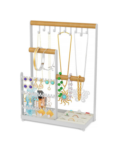 Soporte Organizador de Joyería Coobest Blanco 5 Niveles