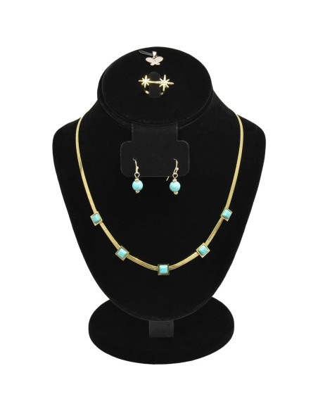 Exhibidor de Joyería MOOCA Terciopelo Negro Ajustable 22.5cm