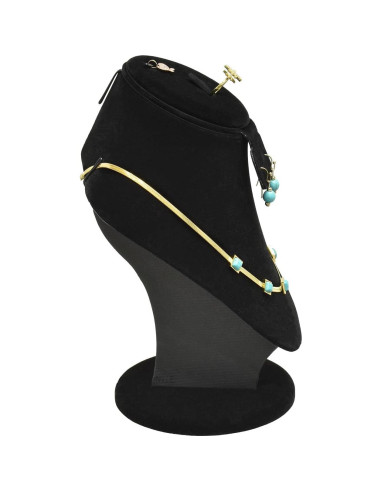 Exhibidor de Joyería MOOCA Terciopelo Negro Ajustable 22.5cm