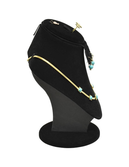 Exhibidor de Joyería MOOCA Terciopelo Negro Ajustable 22.5cm