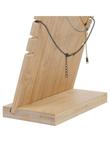 Soporte para Collares MyGift 2-Pack de Bambú Desmontable