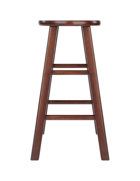 Conjunto de Taburetes de Cocina Winsome Element 2 Piezas Nogal 61 cm