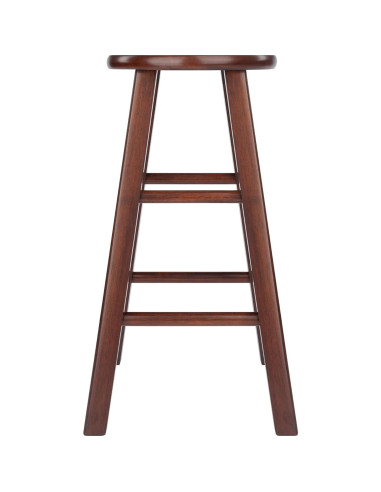 Conjunto de Taburetes de Cocina Winsome Element 2 Piezas Nogal 61 cm