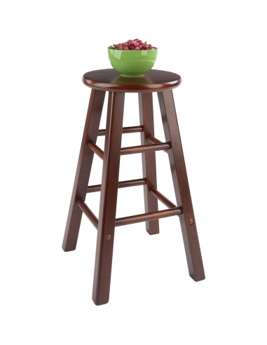 Conjunto de Taburetes de Cocina Winsome Element 2 Piezas Nogal 61 cm