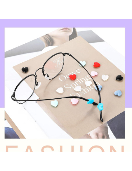 11 Pares de Ganchos Antideslizantes para Gafas Silicona FdcLixuvol