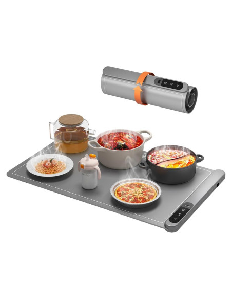 Alfombrilla Calentadora Eléctrica de Grafeno 500W con Temporizador