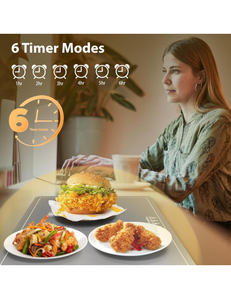 Alfombrilla Calentadora Eléctrica de Grafeno 500W con Temporizador