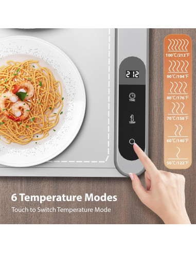 Alfombrilla Calentadora Eléctrica de Grafeno 500W con Temporizador