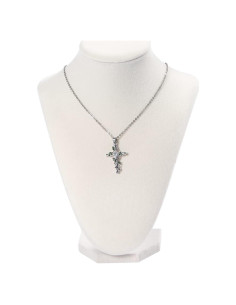 Soporte de exhibición de collar Julysky de terciopelo beige