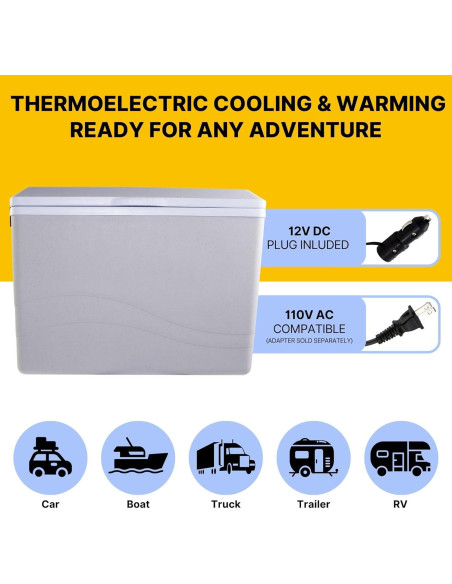 Koolatron Enfriador/Calentador Eléctrico 34L 12V Portátil