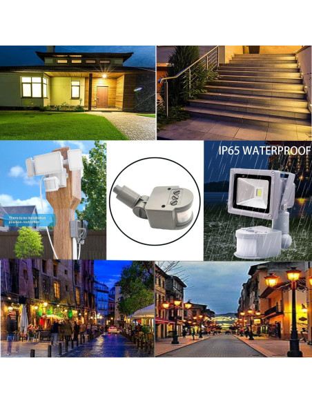 Detector de Movimiento PIR HANNAHONG Gris 12m Impermeable