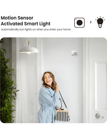 Sensor de Movimiento WiFi TREATLIFE WPIR, Detección 7m, Sin Hub