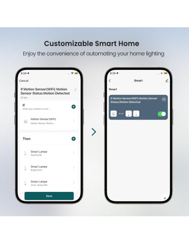 Sensor de Movimiento WiFi TREATLIFE WPIR, Detección 7m, Sin Hub