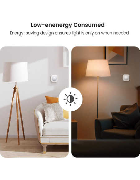 Sensor de Movimiento WiFi TREATLIFE WPIR, Detección 7m, Sin Hub