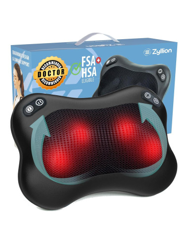 Masajeador Eléctrico Zyllion ZMA-34 con Calor y 2 Velocidades