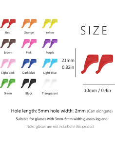 12 Ganchos de Silicona Antideslizantes SooGree para Gafas 2
