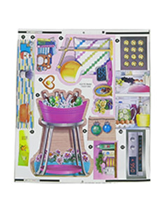Etiquetas de Reemplazo Barbie FXG57 para Casa Malibu - Multicolor