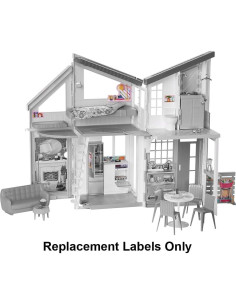 Etiquetas de Reemplazo Barbie FXG57 para Casa Malibu - Multicolor 2