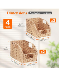 Cesta de Almacenamiento Trapezoidal Lifewit - 4 Piezas Impermeables 2