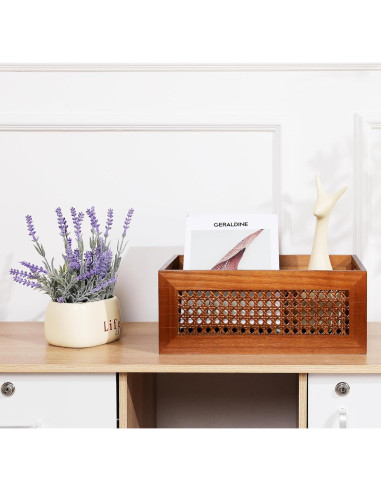 Juego de 4 Cestas de Almacenamiento de Madera LaMorée