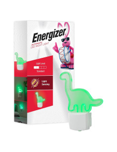 Luz Nocturna LED Dinosaurio Energizer Verde 14 cm Automática