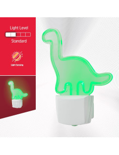 Luz Nocturna LED Dinosaurio Energizer Verde 14 cm Automática 2