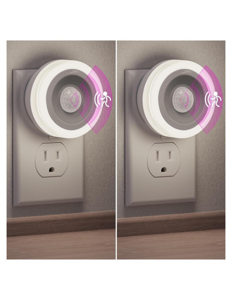 Luz Nocturna Briignite con Sensor de Movimiento 2 Pzas 0.6W