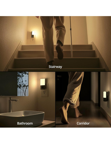 Luz Nocturna LED Lyridz con Sensor de Movimiento 150 Lúmenes