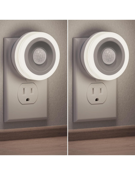 Luz Nocturna Briignite con Sensor de Movimiento 2 Pzas 0.6W