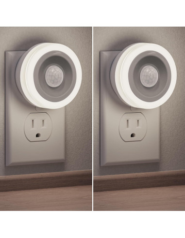 Luz Nocturna Briignite con Sensor de Movimiento 2 Pzas 0.6W