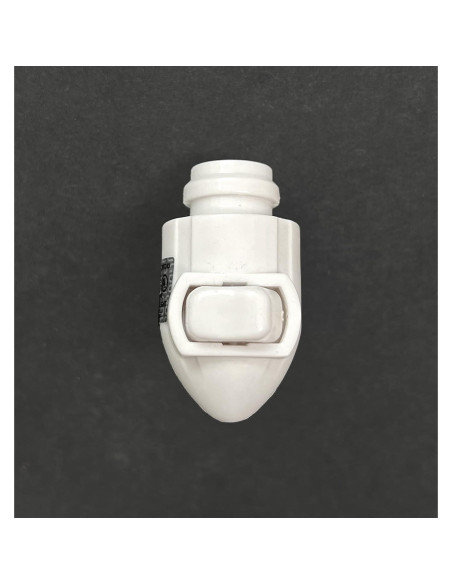 Enchufe de Luz Nocturna E12 con Interruptor On/Off Blanco