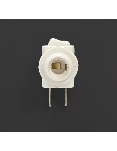 Enchufe de Luz Nocturna E12 con Interruptor On/Off Blanco