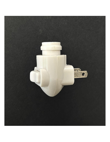 Enchufe de Luz Nocturna E12 con Interruptor On/Off Blanco
