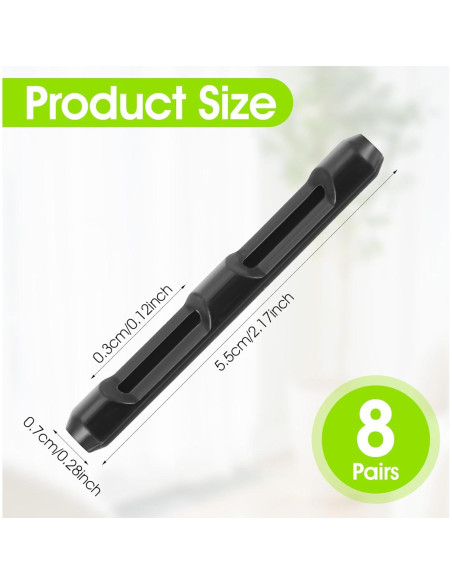 8 Pares Almohadillas Silicona Antideslizantes para Gafas BOHUIZ