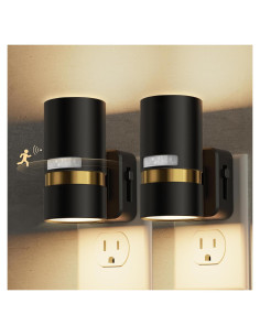 Luz Nocturna Enchufable L LOHAS LED con Sensor de Movimiento 3000K