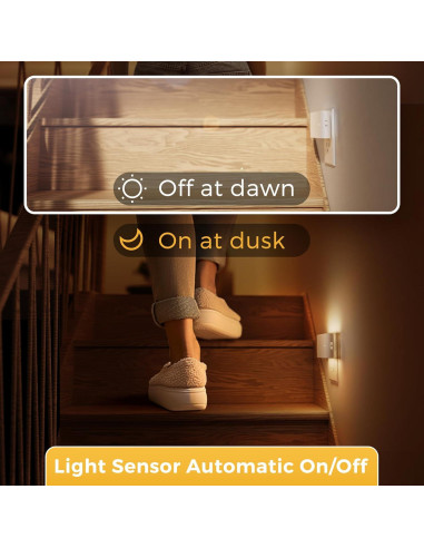 Luz Nocturna LED Regulable L LOHAS, 2 Paquete 100 Lúmenes