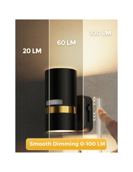 Luz Nocturna Enchufable L LOHAS LED con Sensor de Movimiento 3000K