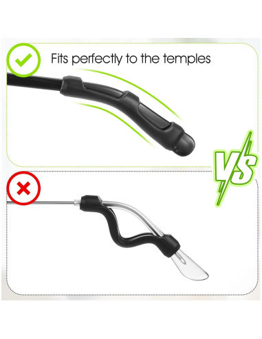 8 Pares Almohadillas Silicona Antideslizantes para Gafas BOHUIZ