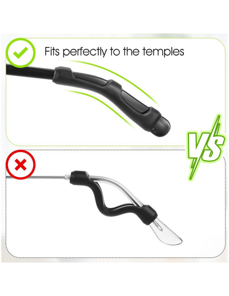 8 Pares Almohadillas Silicona Antideslizantes para Gafas BOHUIZ