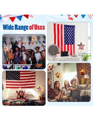 Luz Nocturna Estrella 4 de Julio Kittmip LED Acrílica