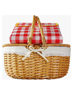 Canasta de Picnic Grande OrgaNatureQueen con Manta 39.1 cm