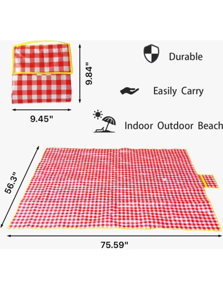 Canasta de Picnic Grande OrgaNatureQueen con Manta 39.1 cm