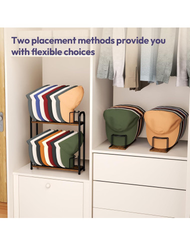 Soporte para Sombreros SWTYMIKI Negro - Organizador de 20 Gorras