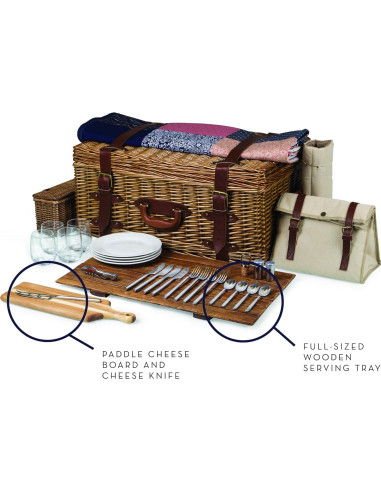 Cesta de Picnic de Lujo PICNIC TIME Charleston para 4 Personas