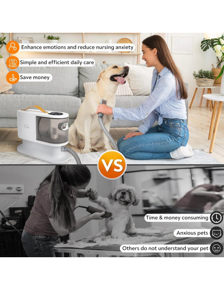 Aspiradora Acicalamiento Mascotas ExcegBot G20 12kPa 5 Herramientas